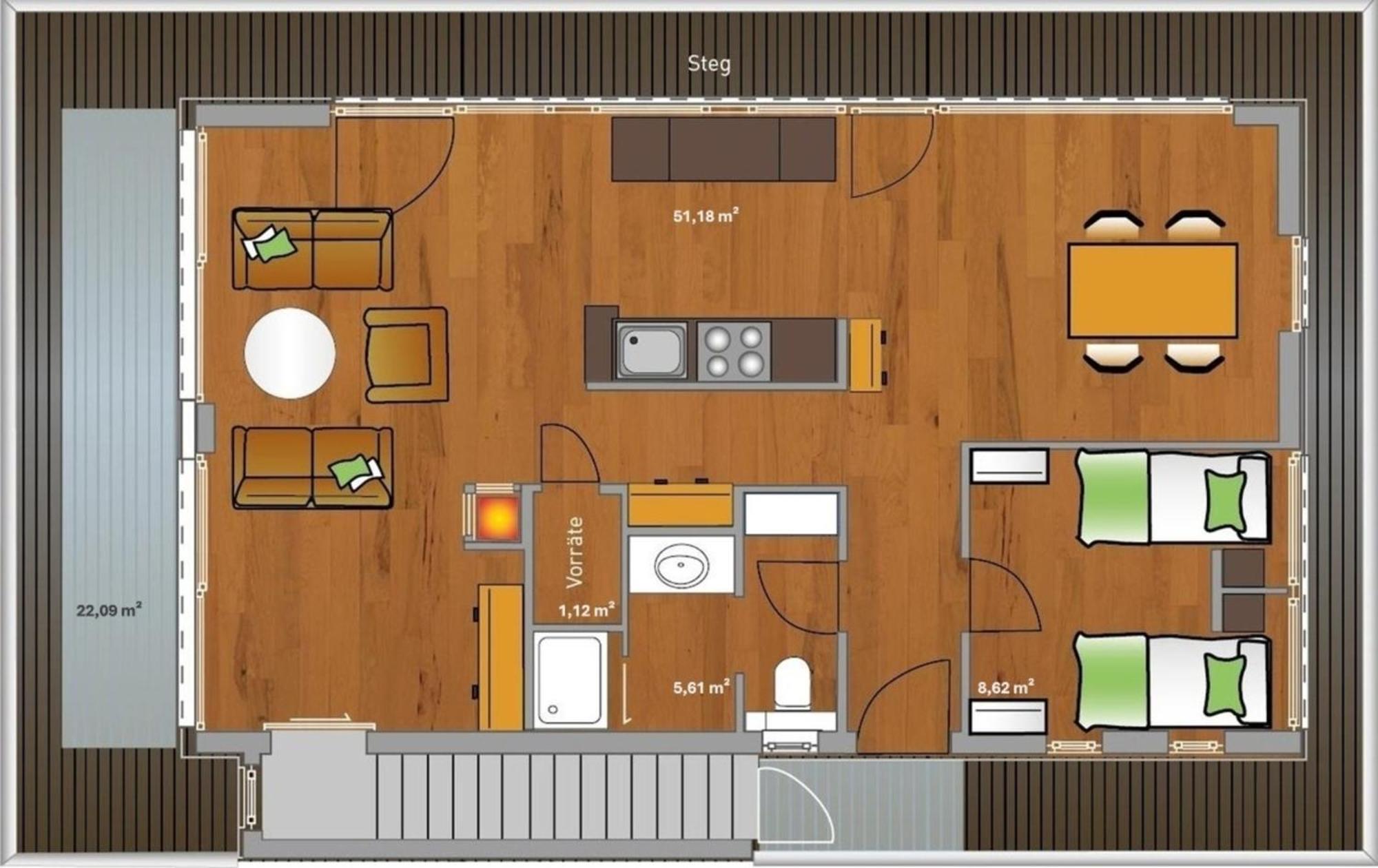 Kyst 5410 Floating Home 2 霍尔斯泰因地区诺伊斯塔特 外观 照片
